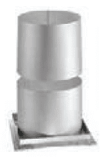 Duravent 6" Diameter DuraTech Firestop Radiation Shield - Chimney Cricket