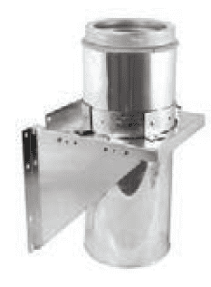 Duravent 6" Diameter Duratech Adjustable Tee Support Bracket - Chimney Cricket