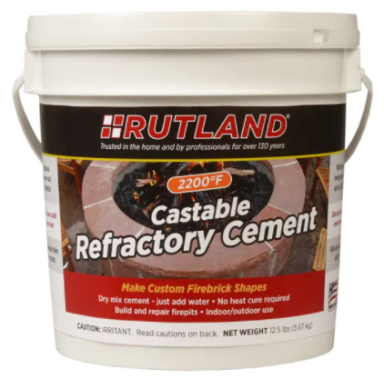 Rutland Castable Refractory Cement (12-1/2lbs) - Chimney Cricket