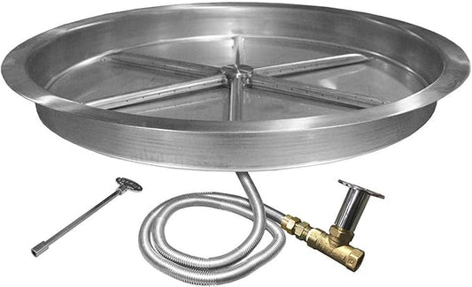 19" Firegear Match Light Gas Fire Pit Burner Kit