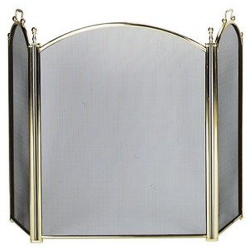 3 Fold Plated Brass Folding Screen 34H X 54W