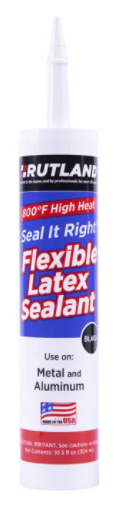 Rutland Seal It Right Black Flexible Latex Sealant (10.3oz) - Chimney Cricket