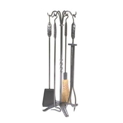 5 Piece Wrought Iron-Lrg Leaf