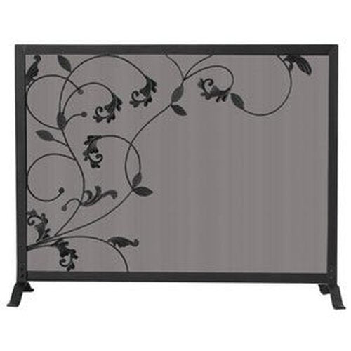 3 Fld Black Screen Flowing Leaf