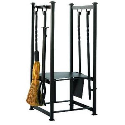 Olde World Iron Log Rack w/ Tools