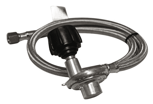 HPC 36" Braided Stainless Steel Grill Hose & Regulator Assembly - Chimney Cricket