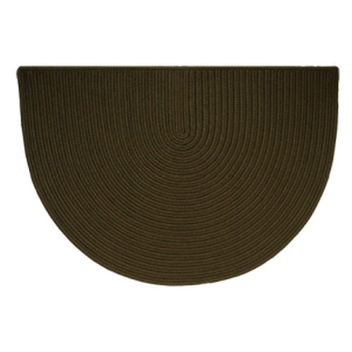 46" x 31" Mink Half Round Rug