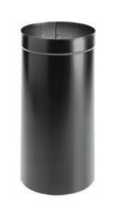 Duravent 8" Diameter DuraBlack Oval-to-Round Adapter - Chimney Cricket
