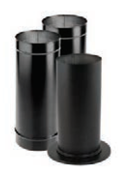 Duravent 6" Diameter DuraBlack Stovepipe Kit - Chimney Cricket