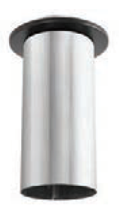 Duravent 8" Diameter DuraBlack Stainless Steel Slip Connector w/Trim - Chimney Cricket