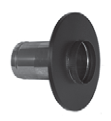 Duravent 8" Diameter DVL/DuraBlack Masonry Thimble w/Slip Connector - Chimney Cricket