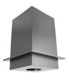 Duravent 8" Diameter DuraPlus 2100HT Square Ceiling Support Box - Chimney Cricket