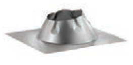 Duravent 6" Diameter DuraPlus 2100HT Dead Soft Aluminum 7/12-12/12 Adjustable Roof Flashing - Chimney Cricket