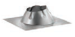 Duravent 8" Diameter DuraPlus 2100HT 0/12-6/12 Dead Soft Aluminum Adjustable Roof Flashing - Chimney Cricket