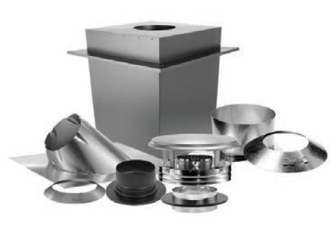 Duravent 6" Diameter DuraPlus 2100HT Basic Kit - Chimney Cricket