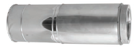 Duravent 6" Diameter 14"-21" Duratech Adjustable Chimney Pipe - Chimney Cricket