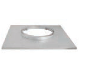 Duravent 6" Diameter DuraTech Chase Top Flashing - Chimney Cricket