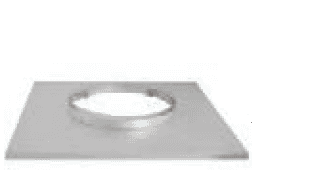 Duravent 7" Diameter DuraTech Chase Top Flashing - Chimney Cricket
