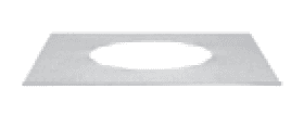 Duravent 6" Diameter DuraTech Firestop - Chimney Cricket