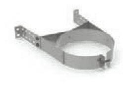Duravent 7" Diameter DuraTech Stainless Steel  Adjustable Wall Strap - Chimney Cricket
