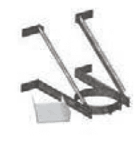 Duravent 6" & 8" Diameter DuraTech Extended Adjustable Wall Support - Chimney Cricket