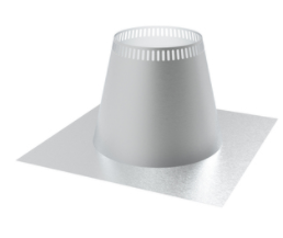 Superior 6" Diameter Snap-Pak Flat Flashing - Chimney Cricket