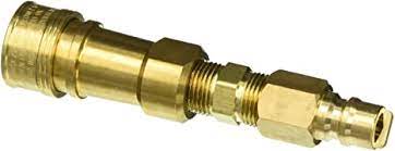 Quick Disconnect, 3/8" Coupler w/ 3/8 Nipple, Brass, 1/2 PSI Rated, Mr. Heater F276187 - Chimney Cricket