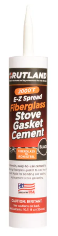 Rutland E-Z Spread Fiberglass Stove Gasket Cement (10.3 oz) - Chimney Cricket