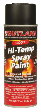 Rutland 1200 Degree Hi-Temp Spray Paint - Chimney Cricket