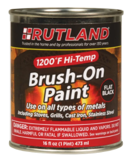 Rutland 1200 Degree Hi-Temp Brush-On Paint - Chimney Cricket