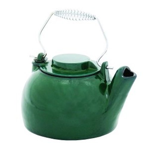 Green Humidifying Kettle - Baked Enamel