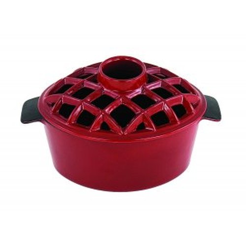 Red Lattice Top Steamer