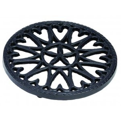 7" Blue/Black Enamel Trivet