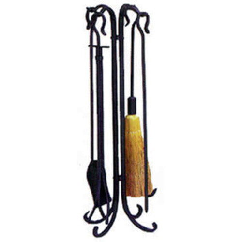 5 Piece Black Heavy Weight Rustic Tool Set