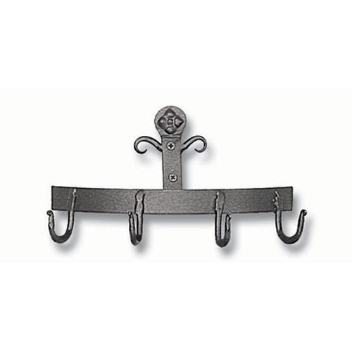 Curved Tool Set Bracket 4 Hooks 5"H X 10"W Center Mounting