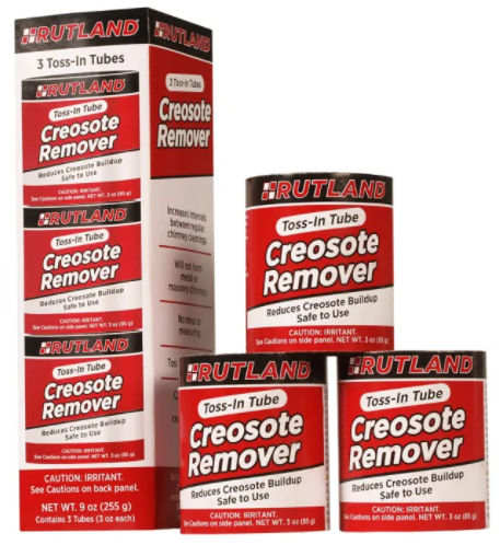 Rutland Creosote Remover Toss-In Canisters (3-pack) - Chimney Cricket