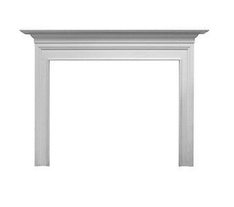 Fireside Furnishings Richland Flush Mantel - C - Primed MDF - Chimney Cricket