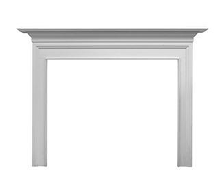 Fireside Furnishings Wescott Flush Mantel - B -Primed MDF - Chimney Cricket