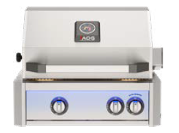 AOG 24" L-Series Built-In Grill w/ Backburner & Rotisserie Kit - NG