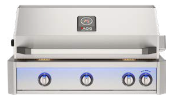 AOG 36" L-Series Built-In Grill w/ Backburner & Rotisserie Kit - NG