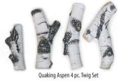 Grand Canyon Quaking Aspen 4-Piece Twig Set - Chimney Cricket