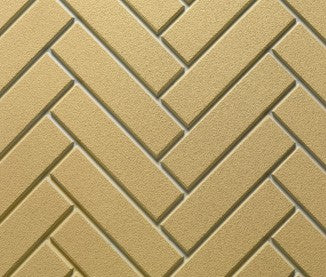 Majestic Firebrick Yellow Molded Herringbone Brick Panels - Chimney Cricket