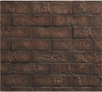 (X) Majestic 36" Brick Interior Panels for Peninsula - Cottage Red - WHEN STOCK IS DEPLETED NO LONGER AVAILABLE - Chimney Cricket