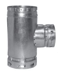 Duravent 12" BV Standard Tee - 810018250 (CS2) - Chimney Cricket