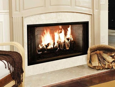 Majestic 42" Royalton Radiant Wood Burning Fireplace - Chimney Cricket