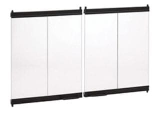 Superior F0984 42" Black Standard Bi-Fold Glass Doors - Chimney Cricket