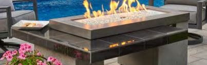 Outdoor Greatroom Black Granite Tile Top for Uptown Firepit Table ** - Chimney Cricket