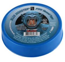 1/2" X 1429" Monster Blue Teflon Tape PTFE - Std Pk 45 - Chimney Cricket