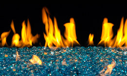 RHP Blue Topaz 10 lb. Jar of Fyre Gems - Chimney Cricket