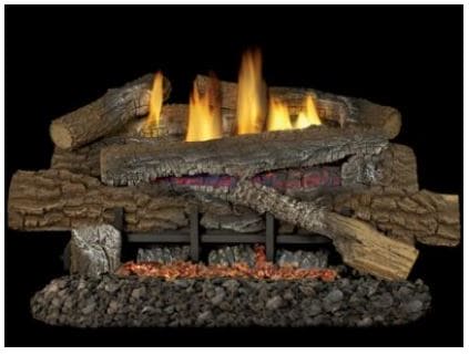 Superior F0055 30" Boulder Mountain Concrete Logs - Chimney Cricket